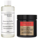 Christophe Robin Regenerating Mask with Rare Prickly Pear Seed Oil (250ml) and Clarifying Shampoo with Camomile and Cornflower (250ml)