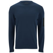 Jack & Jones Men's Core Future Crew Knitted Jumper - Dress Blue