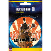 Doctor Who Dalek Exterminate - Vinyl Sticker - 10 x 15cm