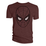 Titan Merchandise The Amazing Spider-Man Head T-Shirt - Red - XXL