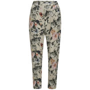 ONLY Women's Trixie Printed Trousers - Pumice Stone