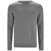 Lyle & Scott Vintage Men's Long Sleeve Crew Neck Cotton Pullover - Mid Grey Marl