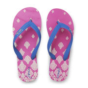 Pink and Blue Flip Flops - AllSole