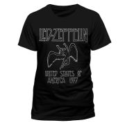 CID Led Zeppelin Mens T-Shirt - Us 77 - L L Black