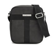 Tommy Hilfiger Men's Coated Canvas Darren Reporter Cross Body Bag - Black