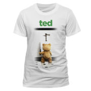 CID Ted Mens T-Shirt - Bathroom - L L White