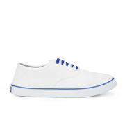 Tokyo Tigers Men's Mango Lace Up Plimsole Shoes - White