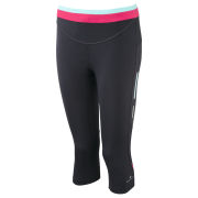 RonHill Women's Aspiration Contour Running Capri - Black/Cerise Pink