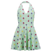LOVE Women's Palm Print Dress - Mint