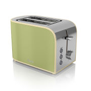 Swan 2 Slice Toaster - Green
