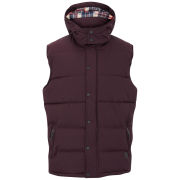 Brave Soul Men's Simple Gilet - Burgundy