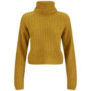 Vero Moda Women's Vernice High Neck Jumper - Bronze