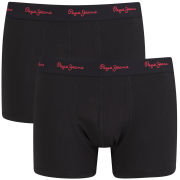 Pepe Jeans Men's Oliver 2 Pack Boxers - Black