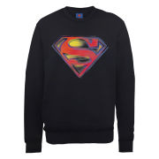 DC Comics Sweatshirt Superman Stencil Logo - Black