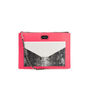Paul's Boutique Lilly Snake Colour Block Cross Body Bag - Coral