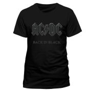 CID AC/DC Mens T-Shirt - Back In Black - L L