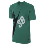 Nike SB Men's Big Logo T-Shirt - Mystic Green/Black