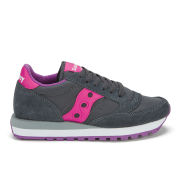 Saucony Women's Jazz Original Trainers - Charcoal/Pink