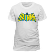 CID Batman Mens T-Shirt - Retro Logo - L L White