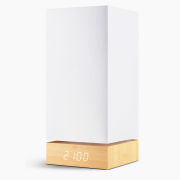 Beech Click Clock Lamp