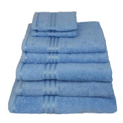 Restmor 100% Egyptian Cotton 7 Piece Supreme Towel Bale Set (500gsm) - Cobalt Blue