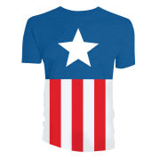 Titan Merchandise Captain America Uniform Costume T-Shirt - Multi