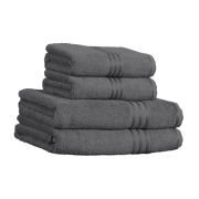 Restmor 100% Egyptian Cotton 4 Piece Supreme Towel Bale Set (500gsm) - Charcoal