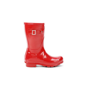 Hunter Women's Original Gloss Short Wellies - Pillar Box Red