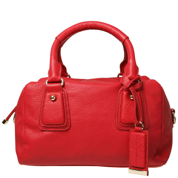 French Connection Soft Touch Leather Shoulder Bag Burnt Raspberry