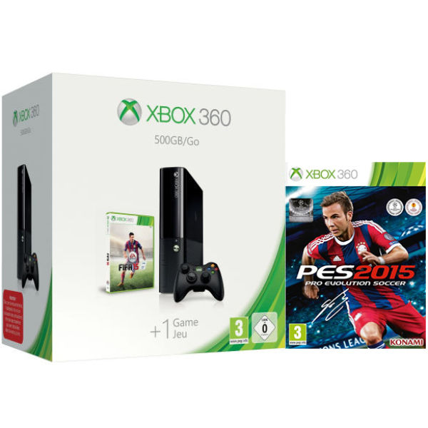 Xbox 360 500GB Console with FIFA 15 & PES 2015: Pro ...