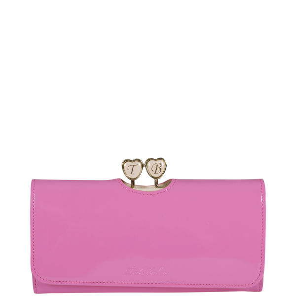 Ted Baker Women's Ronee Enamel Heart Matinee Purse Neon Pink