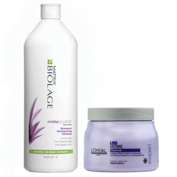 Matrix Biolage HydraSource Shampoo and Conditioner (1000ml) FREE UK
