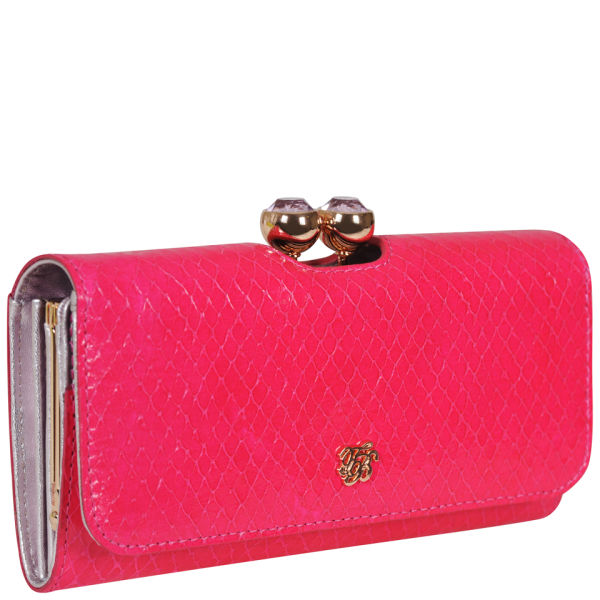 Ted Baker Elaney Neon Crystal Exotic Matinee Purse - Neon Pink