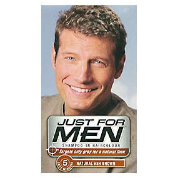 Just for men shampoo Just for Men Shampoo-In HairColor And then there’s the Just for Men product line. With its natural advertising and well-known brand, this product line is among the better-known anti-graying tools in the marketplace today.