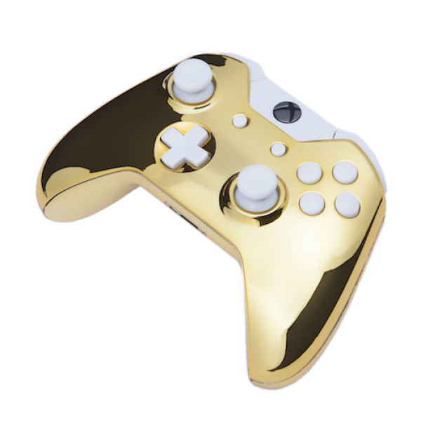 Xbox One Wireless Custom Controller - Chrome Gold - White ButtonsGames ...