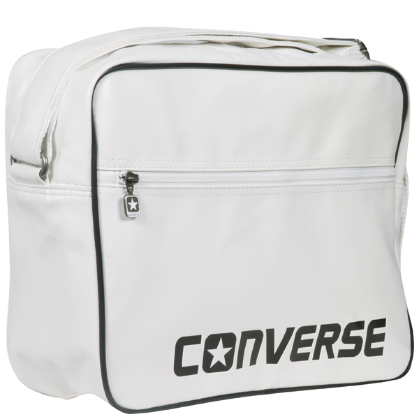 Converse Player PU messenger bag in bright white Mens Accessories
