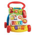 With textured wheels  easy grip handle and durable design  this sturdy walker gives all the support your little one needs to take their first steps. The fun-filled activity panel can be removed from the walker for extra sit-down play! Little ones will be introduced to numbers  shapes  animals and colours.