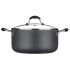 This high quality Casserole Pot from Sorted is made from ceramic coated aluminium with a matte grey finish. The silicone coated handle provides extra grip, and a loop for hanging in the kitchen. The non-stick, heat-conducting coating is made from eco-friendly minerals instead of plastics, meaning the pot requires less energy, and distributes heat evenly. Suitable for any oven, its versatility makes it an all-round kitchen essential. E.N.  Features:    Sorted Aluminium 26cm Casserole Pot  Ceramic coated aluminium  Matte grey finish  Silicone coated handle for grip  Non-stick coating made from minerals  Versatile use  Dishwasher safe  Riveted construction for durability  Loop for hanging  Glass lid included