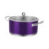 Accents Plum 24cm Casserole Dish  This stylish plum casserole dish from Morphy Richards comes as part of the        Accents range  a collection of cutting edge kitchen pans that give     you  the best   out of cooking. This 24cm casserole dish has a  stainless steel   body  with  a satin   finish interior that have  capacity markings for   your  benefit  when   measuring out ingredients.  A chic  modern design   that  boasts  simple yet   effective features   this pan is the perfect    addition to  your kitchen.    Stainless steel body  Heat resistant exterior coating  Satin finish interior with capacity markings  Robust riveted handle  4mm encapsulated base for even heat distribution