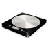 The black Salter Disc Electronic Kitchen Scales have a slim design with a stainless steel disc platform that is both hygienic and easy to clean. Featuring an 'Add and Weigh' zero function which allows measurements of multiple ingredients in the same bowl, the digital scales have an easy-to-read LCD display.  Giving you the option to switch between metric and imperial measurements, the scales also have an Aquatronic function for measuring liquids in ml of fl.oz. You can either weigh your ingredients directly on the platform or using your own mixing bowl. - L.M.  Features:    Salter Disc Electronic Kitchen Scales  Slim design  Stainless steel disc platform is hygienic and easy to clean  'Add and Weigh' zero function allows measurements of multiple ingredients in the same bowl  Easy-to-read LCD display  Switch between metric and imperial measurements  Aquatronic function for measuring liquids in ml of fl.oz  Weigh directly on the platform or with your own mixing bowl  Suitable for use with most bowls or containers  Resolutions: 1g/0.1oz/0.1fl.oz/1ml  Maximum Weight: 5kg/11lb/5l/175fl.oz  Batteries: 1 x CR2032  Dimensions: 16 x 18 x 2.1cm