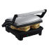 This 3-in-1 cooking appliance has three different functions &amp;ndash; it can be used flat as a panini press; angled as a lean grill; or 180&amp;deg; as an open griddle. The non-stick coated plates are easy to clean and the adjustable hinge ensures even cooking for great-tasting food each time. - MB  Features:      Brushed stainless steel  2/3 slice panini press  5 portion grill for cooking meat and vegetables  Opens 180&amp;deg; into open griddle position  Built in drip tray to capture excess fluids  Easy to clean non-stick coated plates  Adjustable hinge for even cooking  Light indicator  Cord wrap for storage  1800W  Measures: 12x12x6inches
