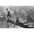 Men on Girder Poster showing a man playing golf on a Girder. This famous photograph was taken by Charles C. Ebbets during construction of the RCA Building.