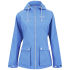 Regatta  Britain's favourite outdoor clothing and footwear brand  present the women's waterproof hyrdafort jacket. With a fully waterproof  polyester construction that protects from wind and rain  the 'Bayeux' hydrafort jacket is lined with striped cotton for comfort and features a drawstring hood  full through zip fastening and long sleeves with adjustable cuffs. Perfect for any weather  the blue jacket also offers taped seams for ultimate protection  two patch pockets to the hips with press stud closure and an internal zipped pocket. Subtle branding to the chest. - K.N.    Regatta women's Bayeux Waterproof Hydrafort Hooded Jacket  Material: Body: 100% Polyester. Hood Lining: 100% Cotton  Waterproof hydrafort fabric  Wind proof  Striped cotton lining  Drawstring hood  Full through zip fastening  Long sleeves  Adjustable cuffs  Taped seams  Two patch pockets with press stud closure  Internal zipped pocket  Branding to the chest