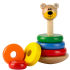 This cute Tidlo Wooden Wobbly Bear Stacker is comprised of six different brightly coloured stacking rings, a little teddy bear head and a base with a smooth wooden finish. It's a great way for kids to learn colour recognition, hand-eye coordination and spatial awareness. The bear's head can be removed, so you can change the order of the rings and pop them back onto the wobbly base. - A.D.  Features:    Differently coloured stacking discs  Improves spatial awareness  Cute bear design  Wobbles  Encourages hand eye co-ordination    Size:    Dimensions: 13.5cm (Diameter) x 22cm (Height)