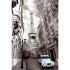 Scenic Poster of the lovely city of Paris in France. Paris is the capital city of France and is situated on the River Seine  in northern France. The famous Eiffel Tower can be seen in the poster also.'
