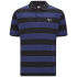 Made of soft  pure cotton  the men's Chester Striped Polo Shirt from Gola in navy and black features a front button placket and a button down collar. Adorned with two colour stripes  the comfortable Gola polo shirt has ribbed detailing to the hem and cuffs  as well as Gola branding on the chest. - L.M.  Features:    Men's Chester Striped Polo Shirt from Gola  Made of pure cotton for comfort  Front button placket  Button down collar  2-colour striped design  Ribbed detailing to the hem and cuffs  Gola branding on the chest  180gsm