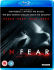 From the makers of Sightseers and Attack the Block.  Driving to a music festival, Tom (Iain De Caestecker, Filth) and Lucy  (Alice Englert, Beautiful Creatures) have plans to stay at a remote  countryside hotel. But when signs lead them in circles they are soon  trapped in a maze of back-roads, with only their vehicle for protection  from an unseen tormentor hell-bent on exploiting their worst nightmares.  Driving, lost and tormented in the night, primal fears of the dark and  unknown become real, as the couple realise they may have let the evil  in, or that it was always there.  Special Features:    Audio Commentary with Director Jeremy Lovering and Actors Alice Englert, Iain De Caestecker and Allen Leech  Behind The Scenes Documentary  Stills Gallery  Music from and inspired by In Fear, by Roly Porter  Trailer