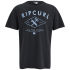 Rip Curl Diamond Palm Surf regular fit T-shirt in black with a contrast Rip Curl surf print on the chest. The T-shirt is finished with a ribbed crew neckline and a small woven brand tab on the sleeve. - A.D.    Ripcurl Diamond Palm Surf T-shirt  Ripcurl print on the chest  Ribbed crew neckline  Small woven brand tab on the sleeve