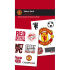 Manchester United temporary tattoos &ndash; this pack contains 11 tattoos for you to pledge your allegiance to the Red Devils.