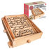 Great fun for all ages  the Wooden Labyrinth Game is a traditional yet challenging game that's sure to test your patience! Simply turn the axis controllers to guide the ball bearing around the maze  avoiding the drop holes. Each hole is numbered  so you can keep track of your progress. This wooden game is the perfect way of spending a rainy afternoon. - L.M.  Features:    Wooden Labyrinth Game  Turn the axis controllers to guide the ball bearing around the maze  avoiding the holes  Each holes is numbered so you can track your progress  Traditional yet challenging game  No batteries required  Dimensions: 30.5 x 26 x 7cm  Not suitable for children under 36 months